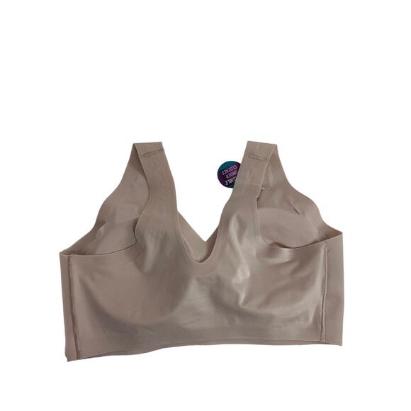 Medium Vanity Fair New Sleek Smooth Wireless Pullover Bra Beige 72037 - Picture 4 of 6